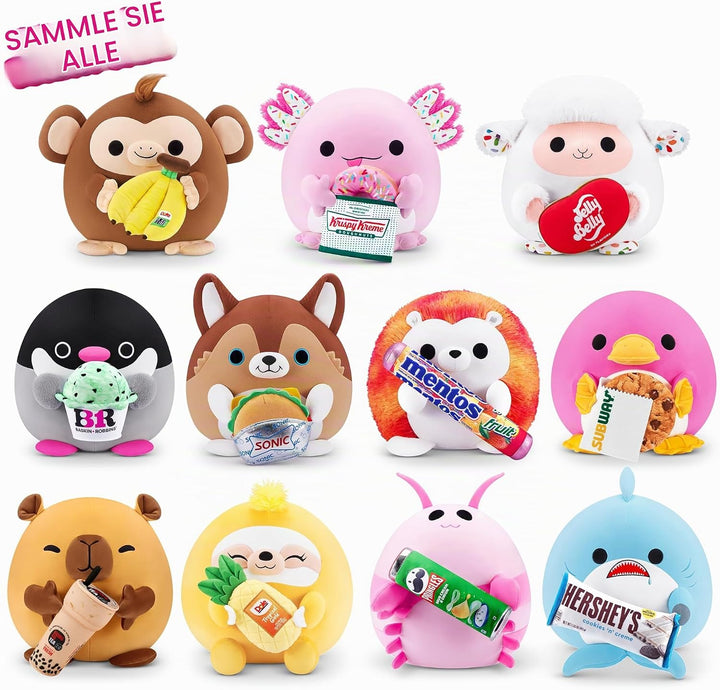 Snackles 77605K, Sloth (Dole, Pineapple), Series 2, grosses Plüschspielzeug, Small (20 cm) Small (20