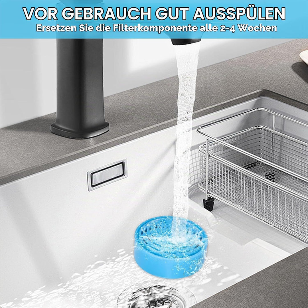 Filter Katzenbrunnen, 6 Stück Katzenbrunnen Filter, Trinkbrunnenfilter mit 2 Liter Edelstahl Runde H