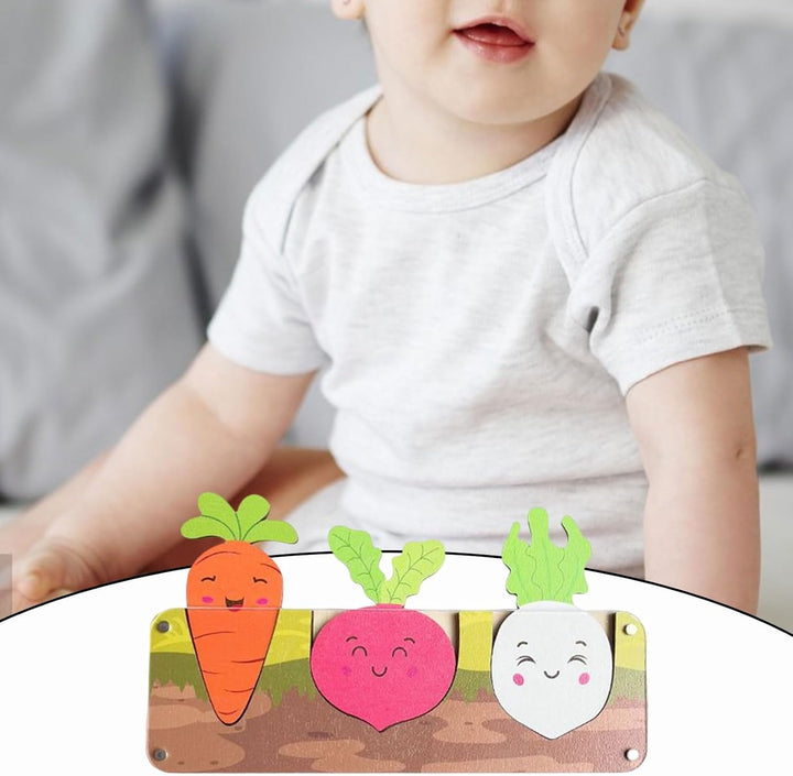 Sharplace Montessori Busy Board DIY Zubehör Pull Karotten Spielzeug, Kinder Holzspielzeug Motorikspi