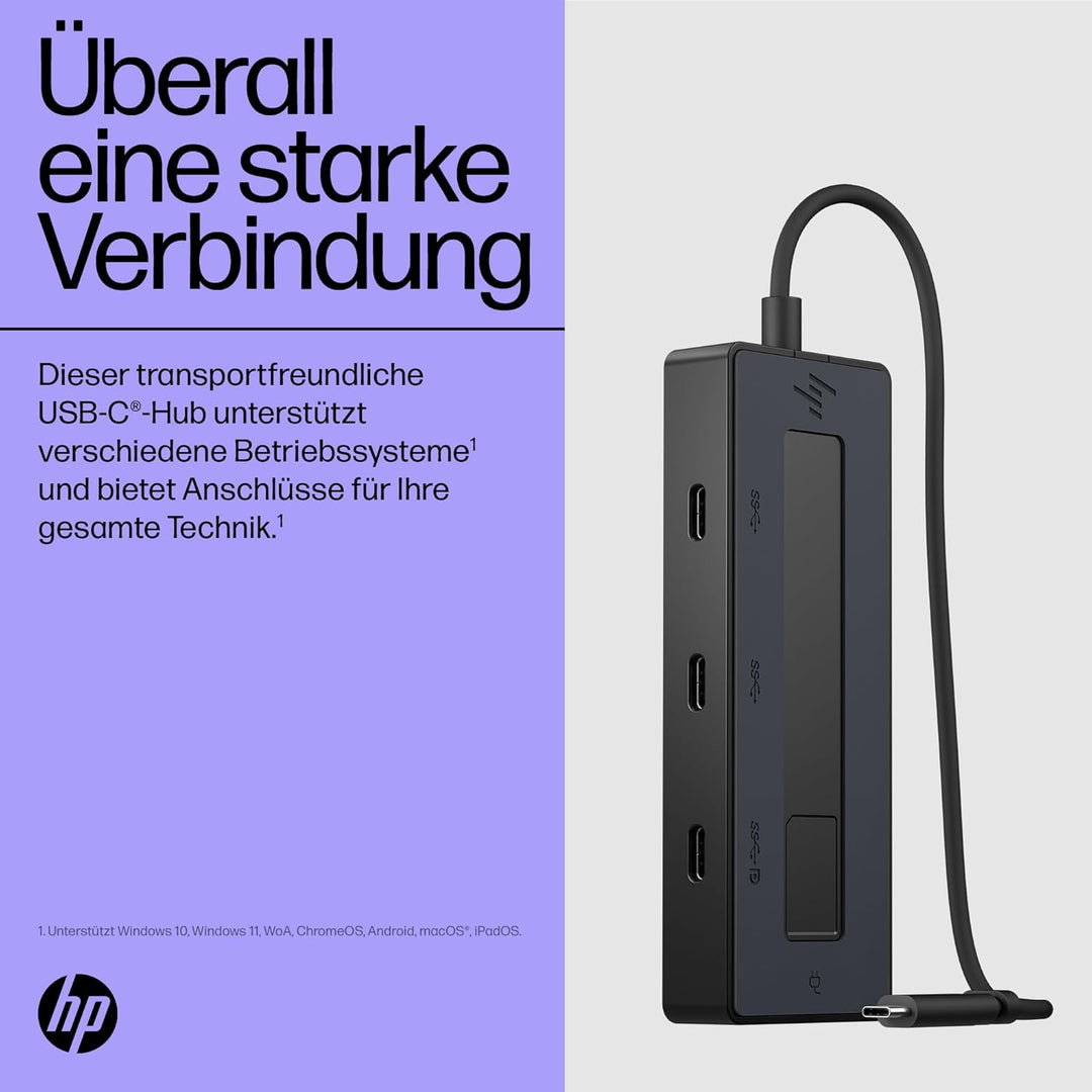 HP Universal USB-C Multiport-Hub | schwarz