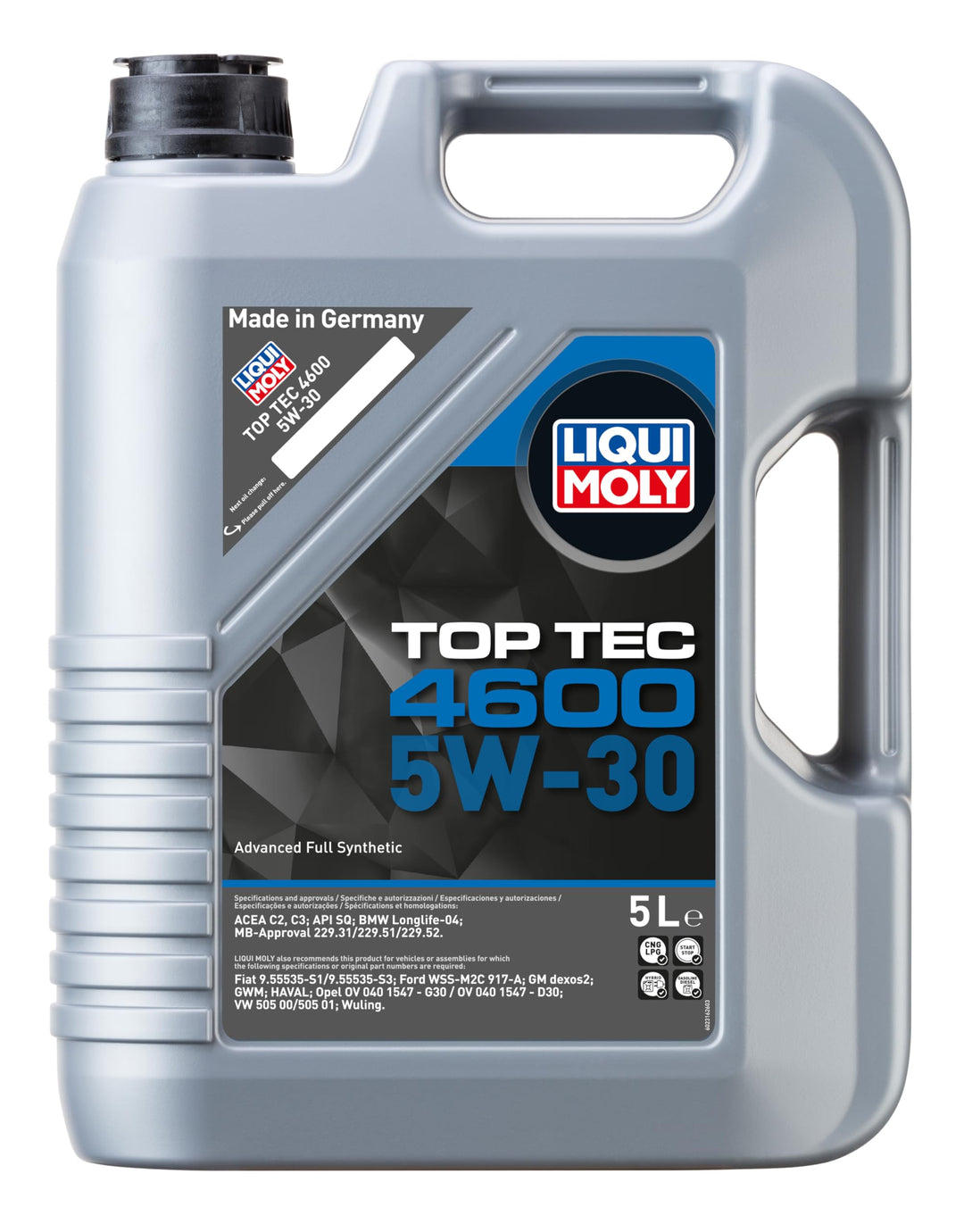 LIQUI MOLY 2316 Toptech Motoröl HC 4600 5w30 5L