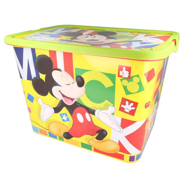 Stor Click Box 23 l, Mickey Watercolors, Schwarz, Medium