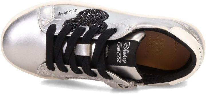 Geox Mädchen J Kathe Girl HSneaker 28 EU Silber, 28 EU Silber