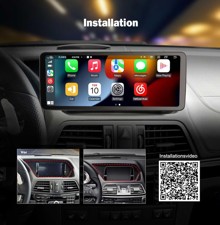 Erisin 12.3 Zoll Qualcomm 8-Kern 8GB+128GB Android 16 Autoradio für Mercedes E Klasse W207 C207 2013