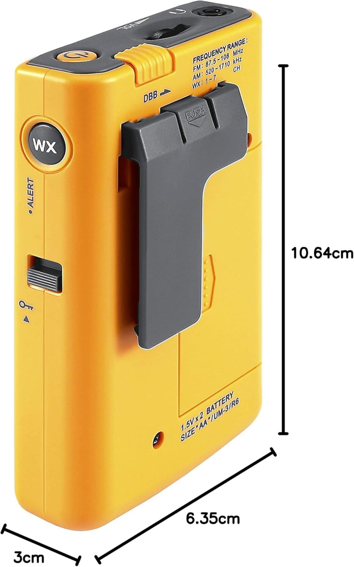 Sangean Digitales Taschenradio mit Wetteralarm DT-400W, DT-400W
