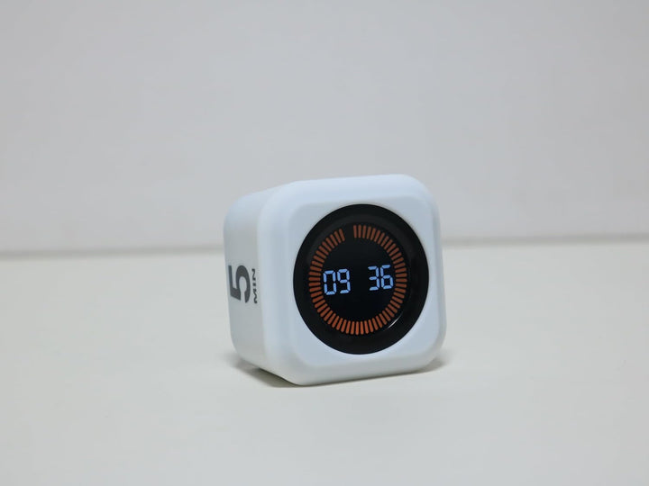 Drehbarer Würfel, visueller Timer, 5, 25, 10, 50 Minuten voreingestellt + benutzerdefinierter Countd