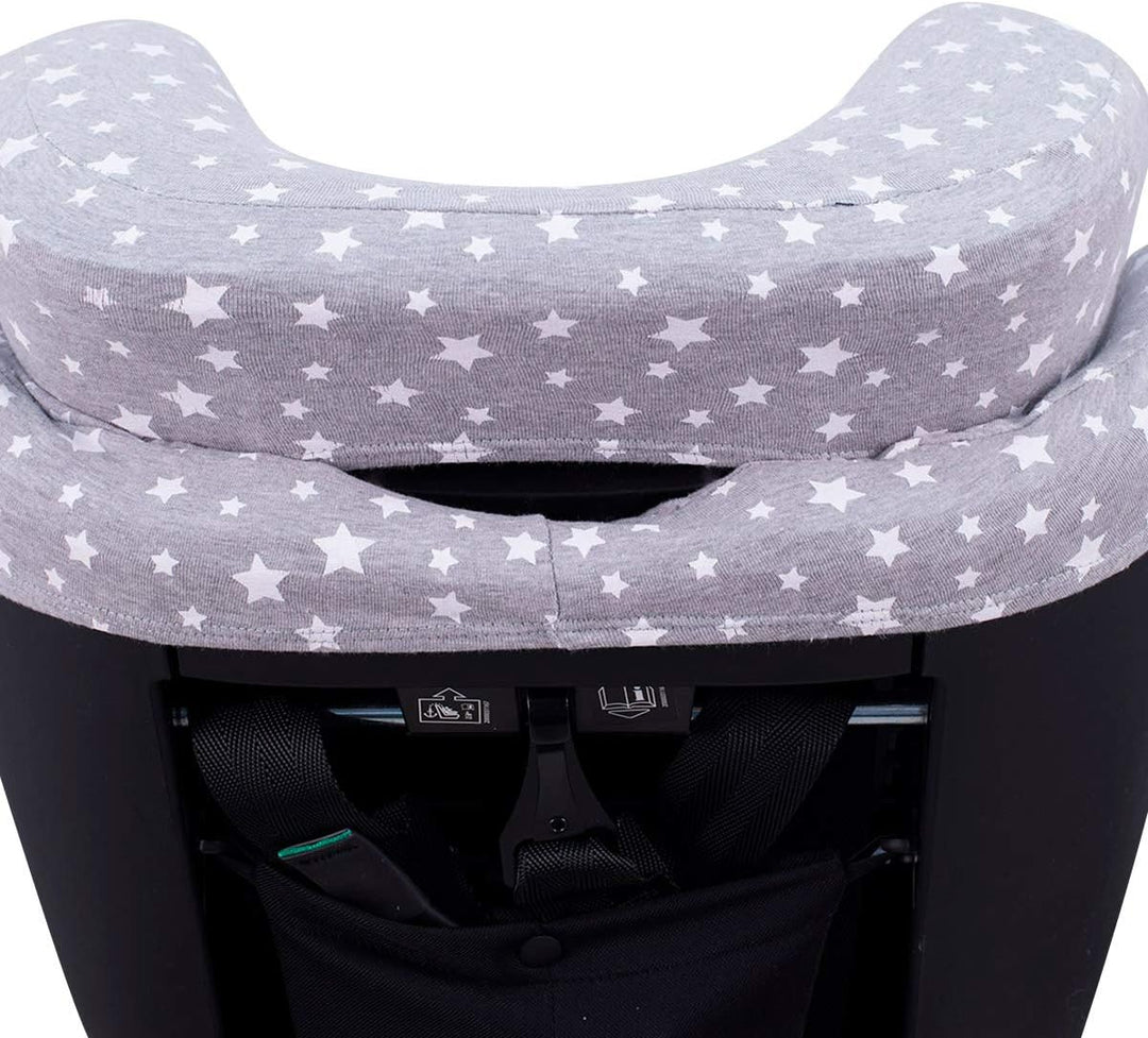 JYOKO Kids Bezug für Autositz kompatibel mit Romer Advansafix, Evolva IV M, aus Baumwolle (White Sta