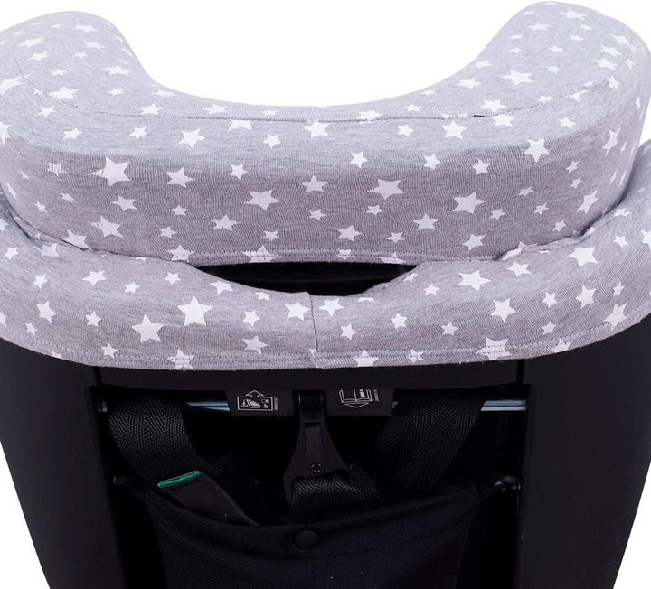 JYOKO Kids Bezug für Autositz kompatibel mit Romer Advansafix, Evolva IV M, aus Baumwolle (White Sta