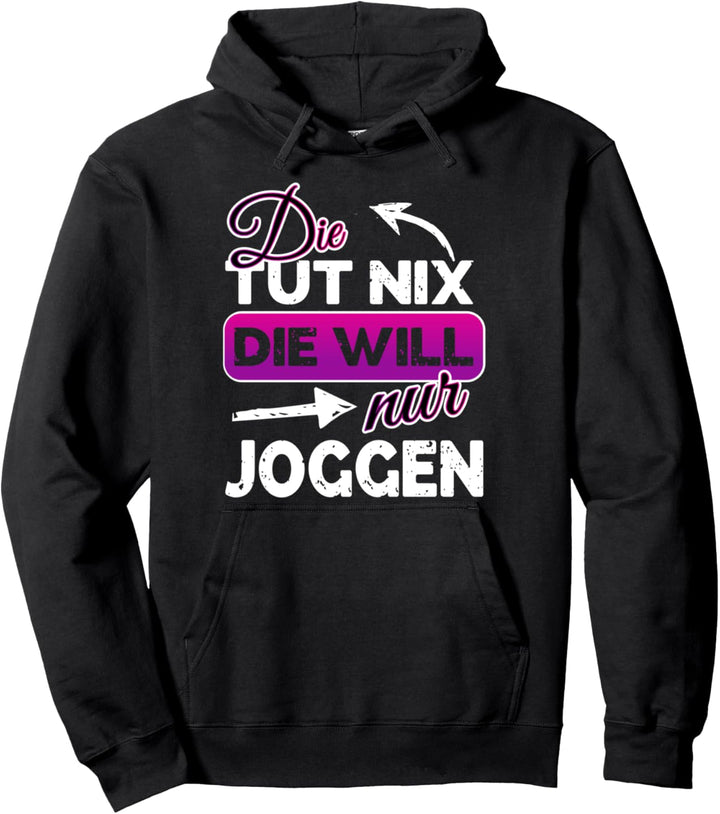 Geschenk für Joggerin Joggingshirt zum Joggen Pullover Hoodie