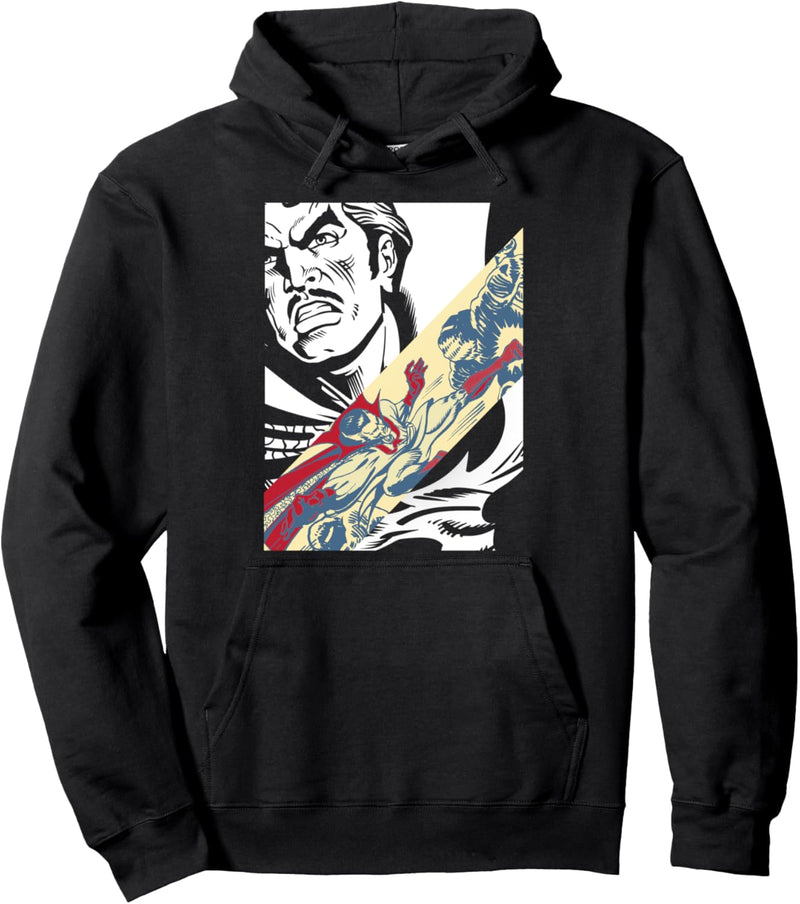 Marvel Doctor Strange Fight Scene Strip Pullover Hoodie