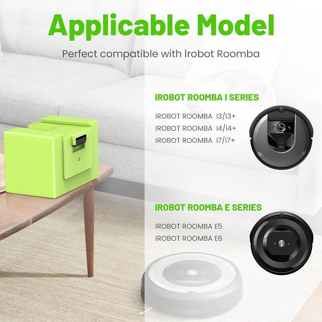 4000mAh Li-ion Akku für i7, ASUNCELL 14.4V Ersatzakku für iRobot Roomba e und i Serie i7 / i7+ i4/i4