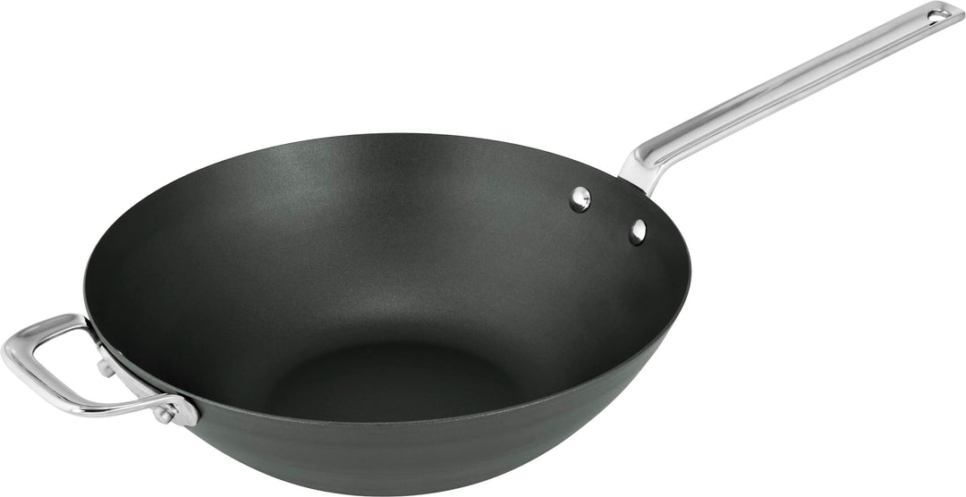 SCANPAN Black Iron Wokpfanne 30 cm | Premium Kohlenstoffstahl | Hohe Temperaturbeständigkeit | Multi