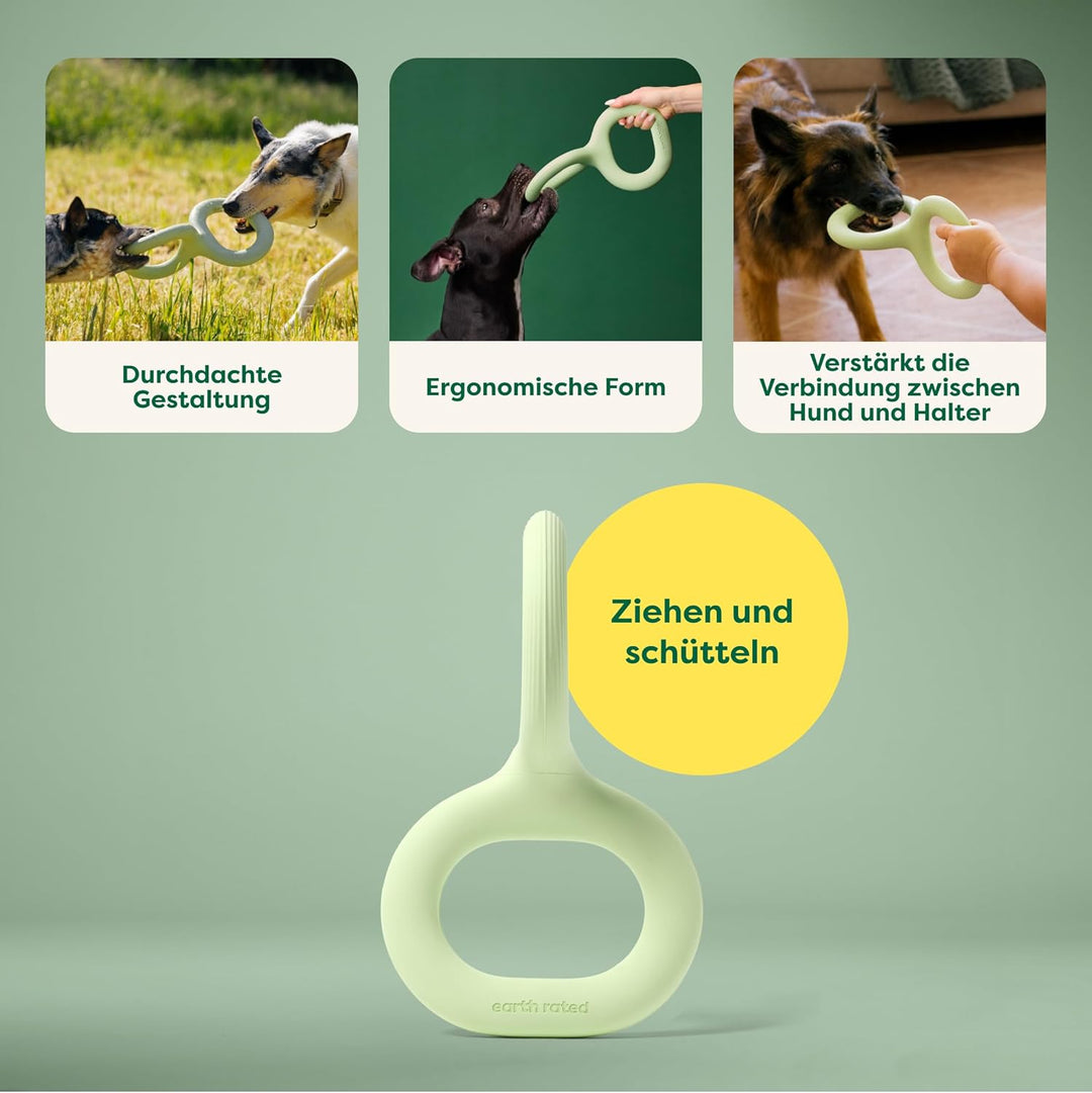 Earth Rated Ziehspielzeug, EIN interaktives Spielzeug für ausgewachsene Hunde und Welpen, ergonomisc