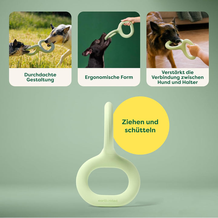 Earth Rated Ziehspielzeug, EIN interaktives Spielzeug für ausgewachsene Hunde und Welpen, ergonomisc