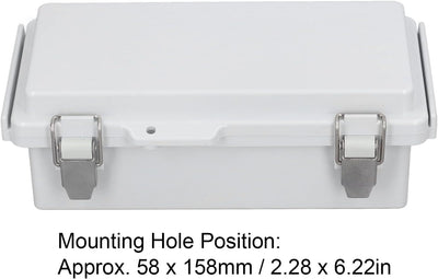 Jiawu Elektronikgehäuse für den Aussenbereich, wasserdichte Elektrobox ABS + Edelstahl für raue Umge