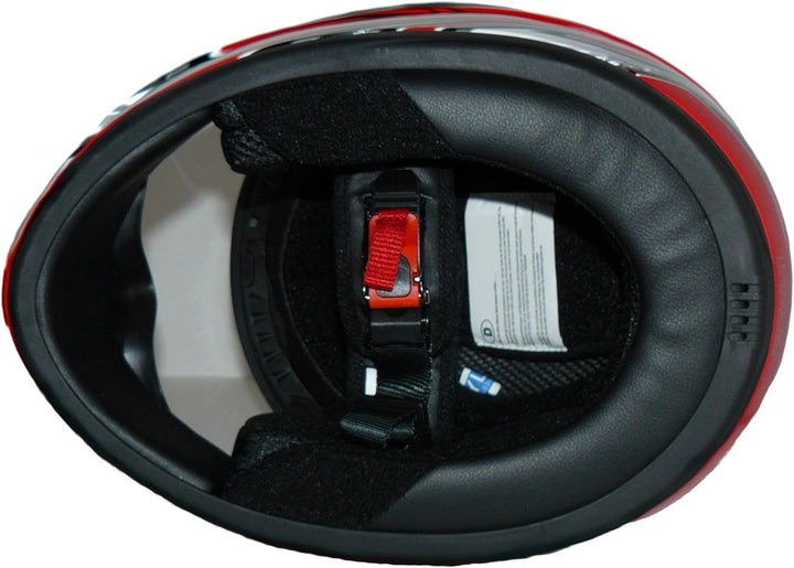 Protectwear Kinder-Motorradhelm, Rot/Silber, SA03-RT, Grösse: YXL / Youth XL (61/62 cm) S (Youth XL)