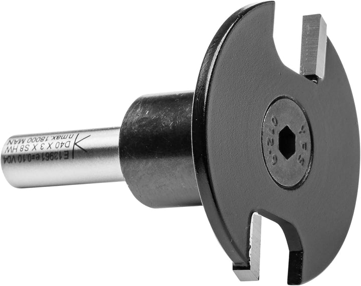 ENT 13961 Scheibennutfräser HW, Schaft (S) 8 mm, Durchmesser (D) 40 mm, NL 3 mm, GL 50 mm, auf Aufna