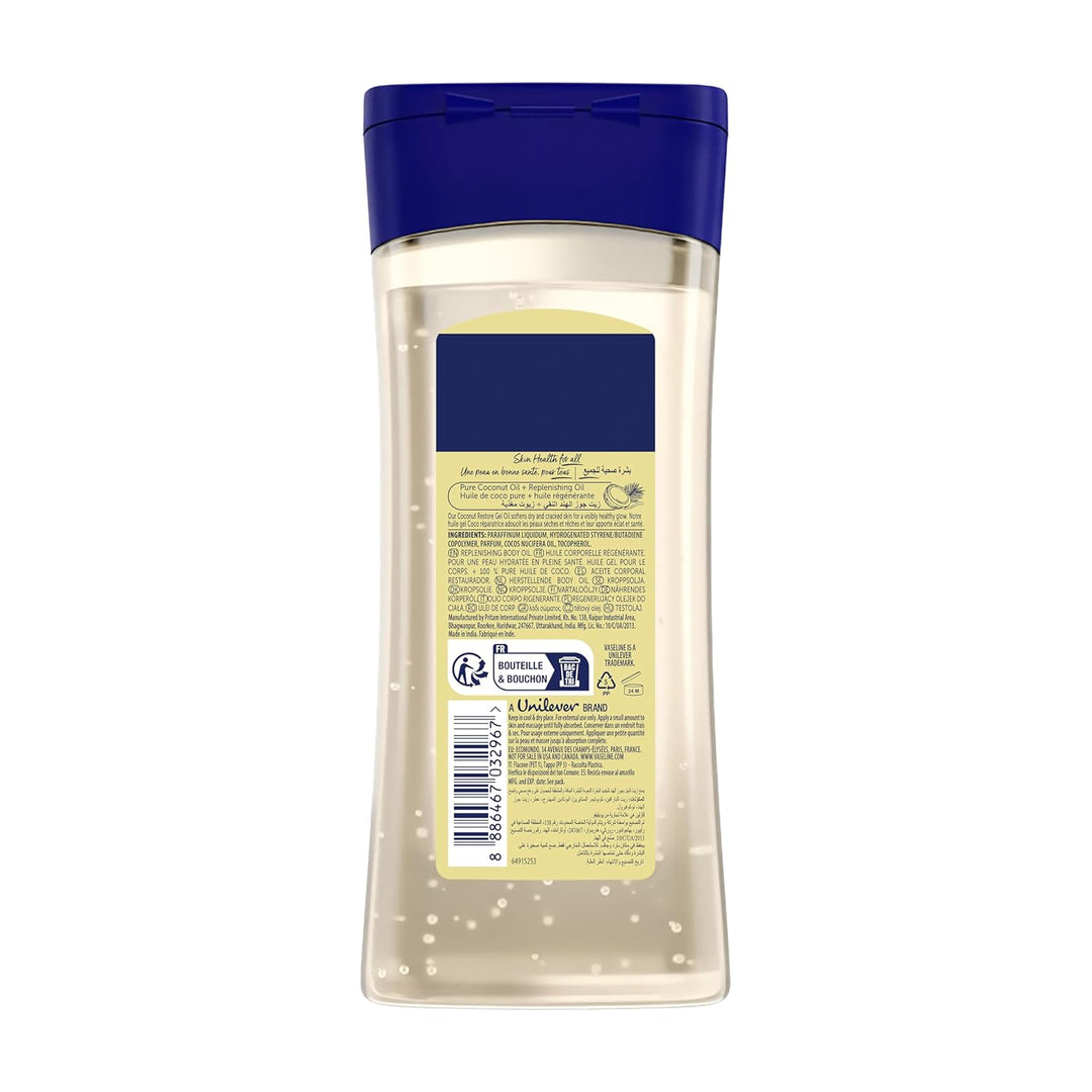 Vaseline Intensive Care Körperöl Coconut Restore für gesunde, mit Feuchtigkeit versorgte Haut. Regen