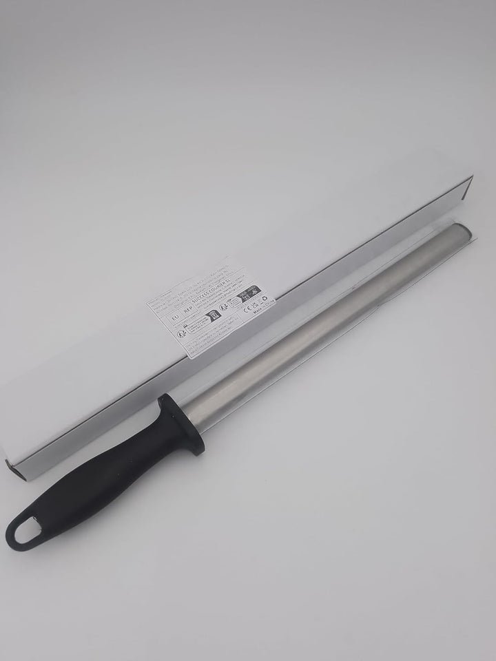 RGBS 12 inch Diamant Wetzstahl Messerschärfer Stab 600 Körnung, Professional Extra Fine Oval Messers