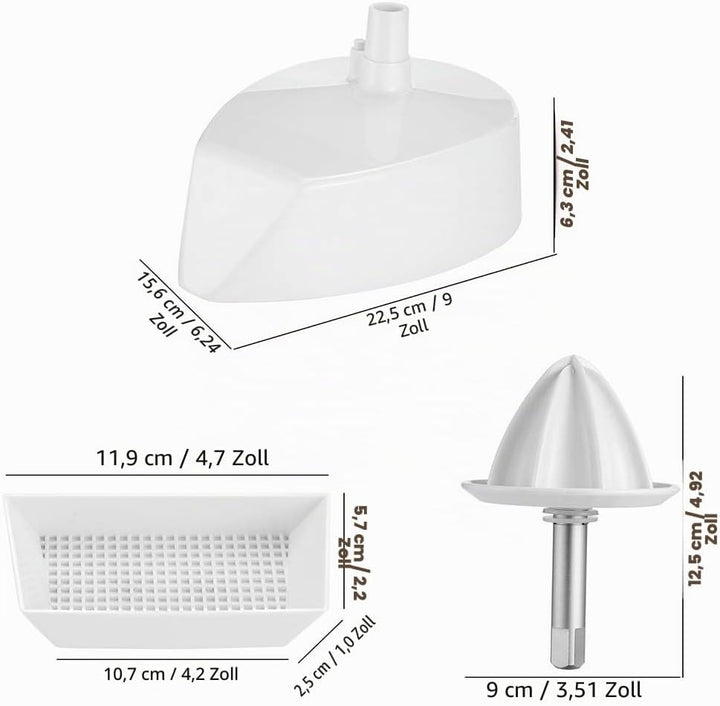 Gdrtwwh Zitrussaftpresse Aufsatz für Standmixer von KitchenAid, Zitrussaftpresse-Aufsatz für JE-Stan