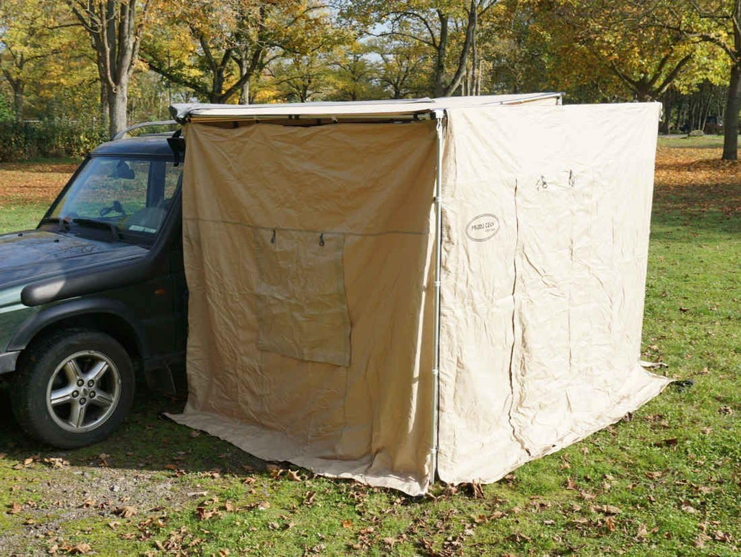 Prime Tech Seitenwände zur Dachzelt-Markise beige 250x200x210cm