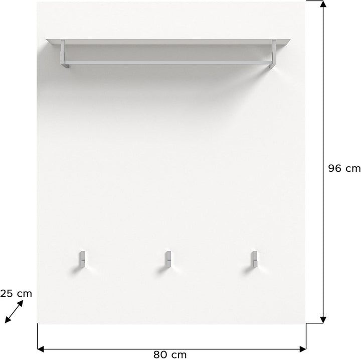 xonox.home Garderobe Solero Wandpaneel Paneel Wandboard Wandgarderobe Garderobenwand Garderobenpanee