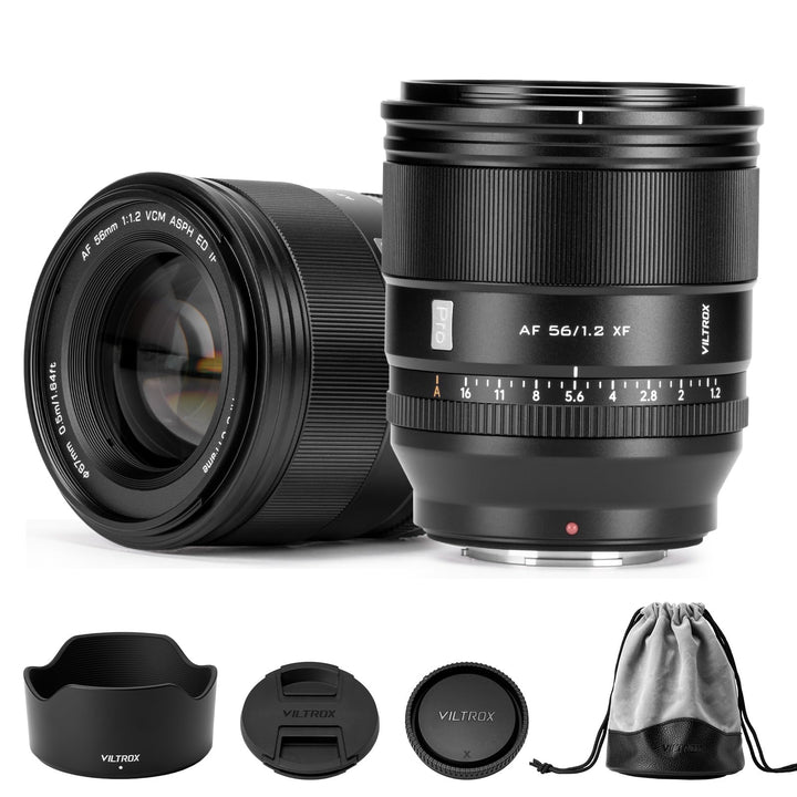 VILTROX 56mm F1.2 Pro XF Mount Kamera Objektiv Kompatibel mit Fujifilm X-Mount APS-C Camera Lenses m