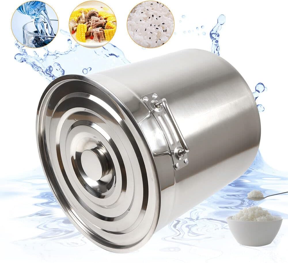 30|50|70 Liter Gastronomie Kochtopf Suppentopf Mit Edelstahl Deckel, Multifunktionaler für die Herdp