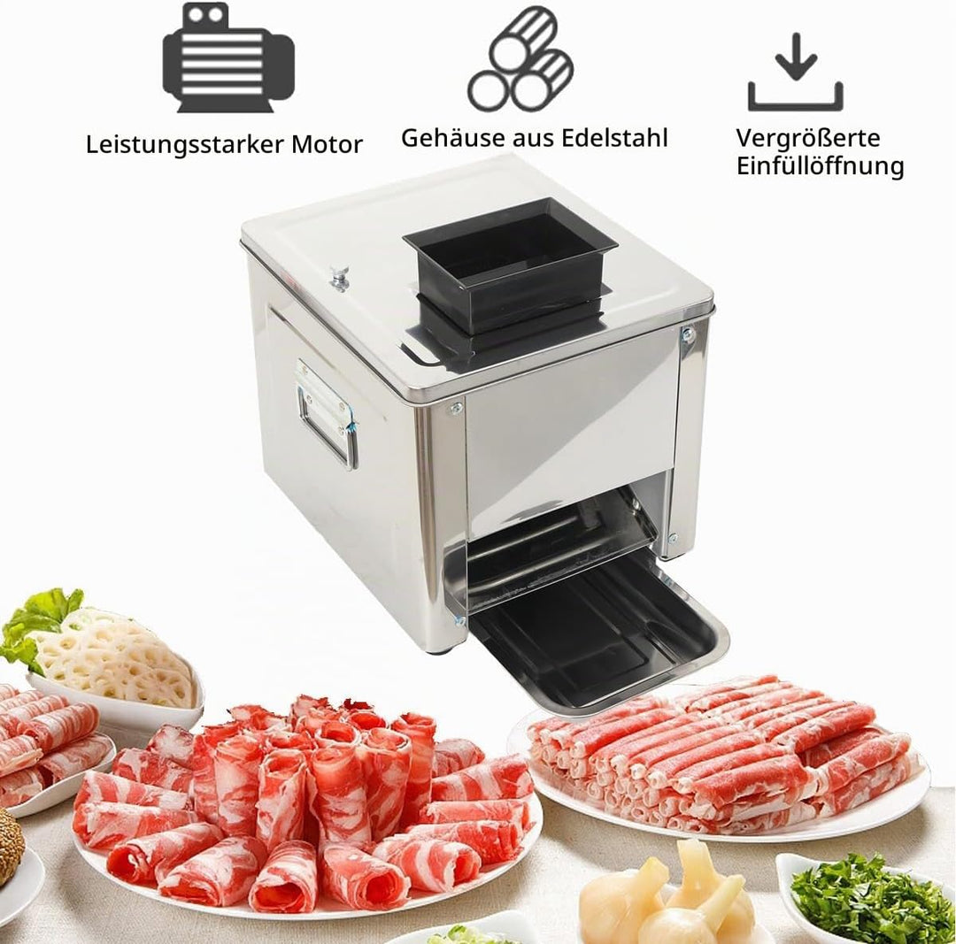 Fleischschneidemaschine 850 W elektrischer Fleischschneider kommerzielle Fleischschneidemaschine aus