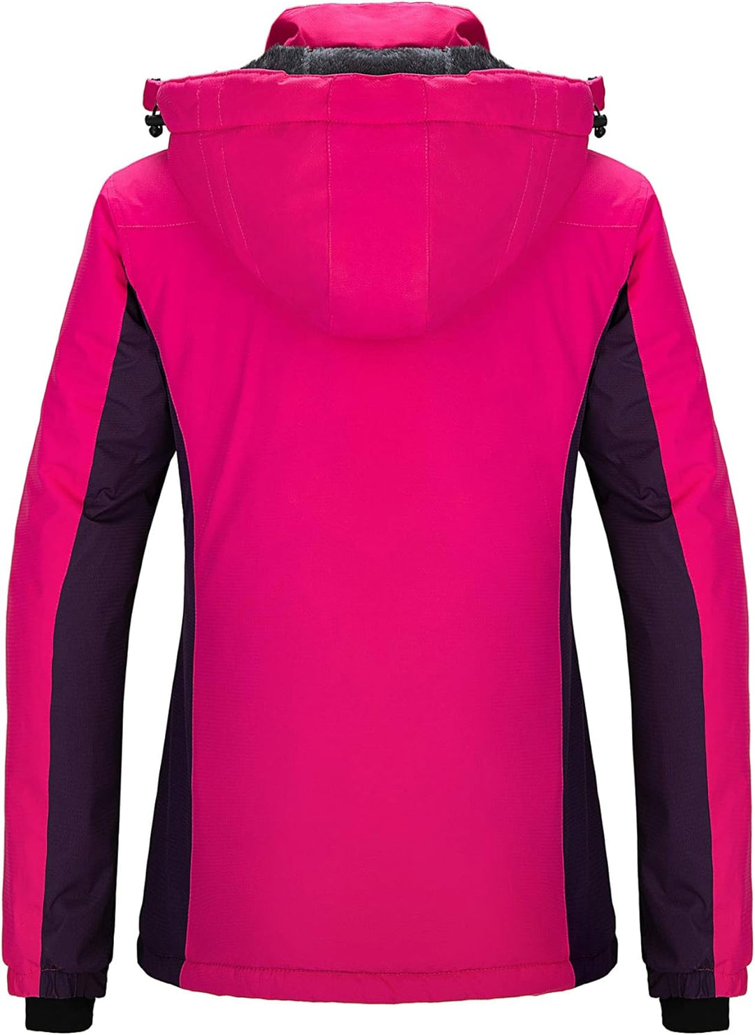 Wantdo Damen Winter Skijacke Warm Fleece Mantel Berg Snowboardjacke Outdoor Kapuzen Windbreaker Jack