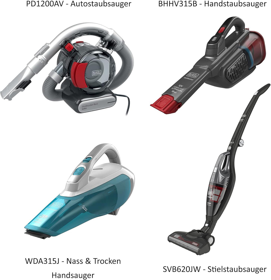BLACK+DECKER dustbuster Gen 9.5 10.8V 1.5AH Nass- &amp; Trockensauger Handstaubsauger, WDA315J-QW Nass &amp;