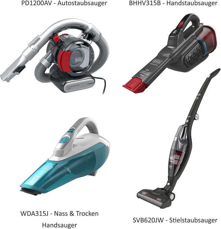 BLACK+DECKER dustbuster Gen 9.5 10.8V 1.5AH Nass- &amp; Trockensauger Handstaubsauger, WDA315J-QW Nass &amp;