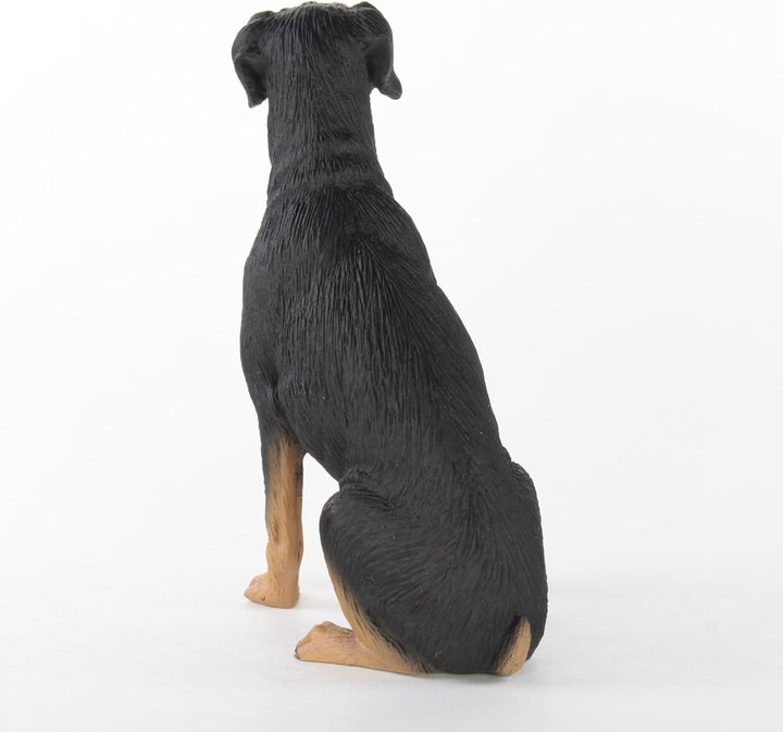 Dobermann-Hundefigur schwarz uncropped 1, 1