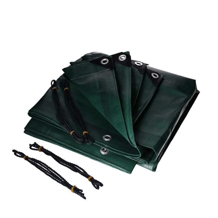 Abdeckplane 6m x 8m Gewebeplane Professional Line 260g/m² mit Ösen (50cm Abstand) – wasserdicht reis