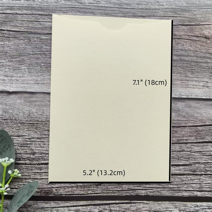 MillaSaw 25 Stück hellgoldene Umschläge für Hochzeitseinladungen, Ankündigungen, Geburtstage, 13,2 x