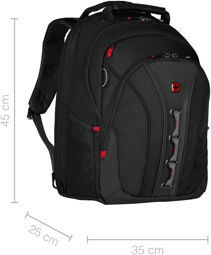 WENGER Legacy Laptop-Rucksack, Notebook bis 16 Zoll, 24 l, Damen Herren, Business Uni Schule Reisen,
