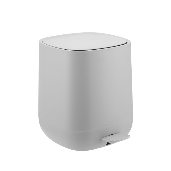Relaxdays Mülleimer Bad, 5 l, Kosmetikeimer mit Soft-Close, Matte Optik, entnehmbarer Inneneimer, Tr