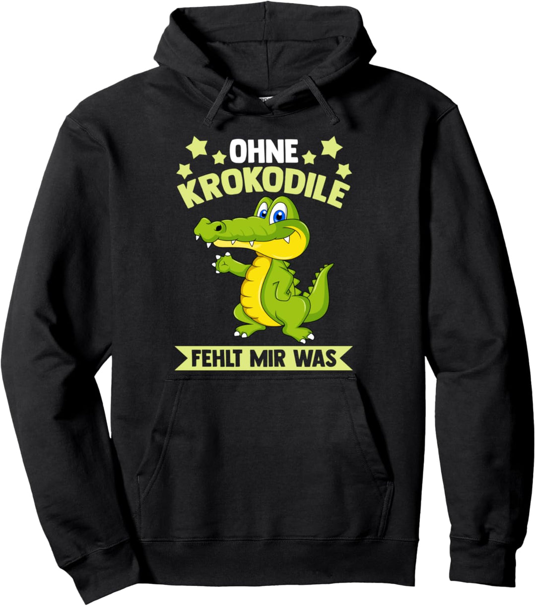 Zootier Krokodil Krokodile Pullover Hoodie