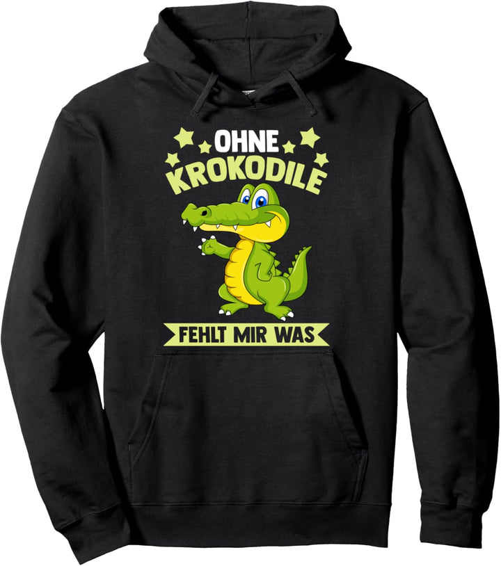 Zootier Krokodil Krokodile Pullover Hoodie
