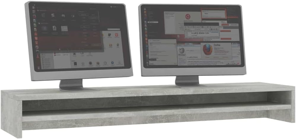 Gecheer Monitorständer Schreibtischaufsatz Monitorerhöhung Bildschirm PC Regal Aufsatz Bildschirmerh