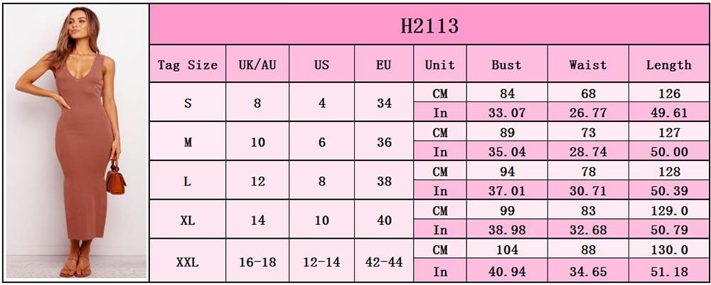 ANEWISH Sommerkleid Damen Einfarbig Westenkleid Kleid U-Ausschnitt Gürtel Kleid Kleider Elegant Früh