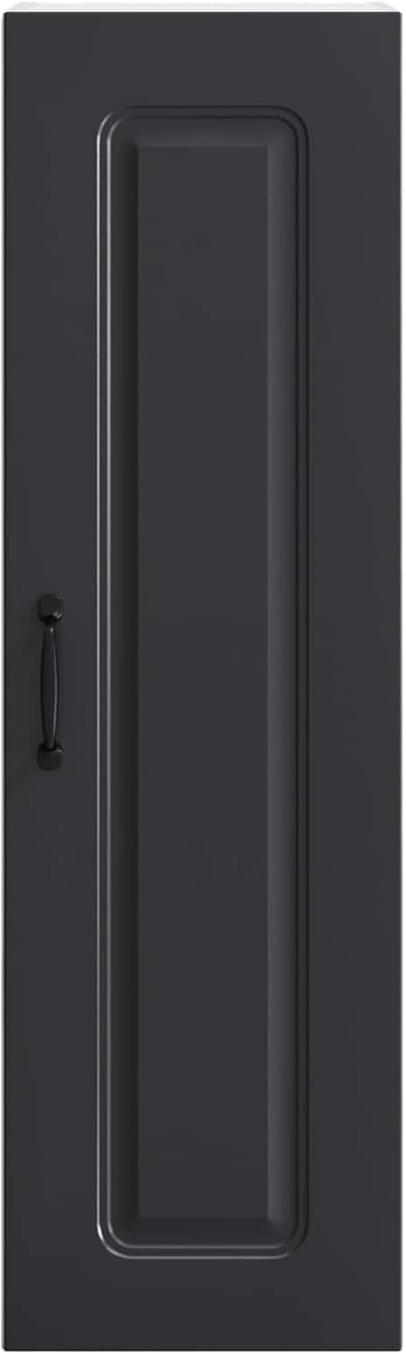 vidaXL Geschirrspülerfront Kalmar Schwarz 30 x 31 x 100 cm, Eleganter moderner Küchenregal, grosser