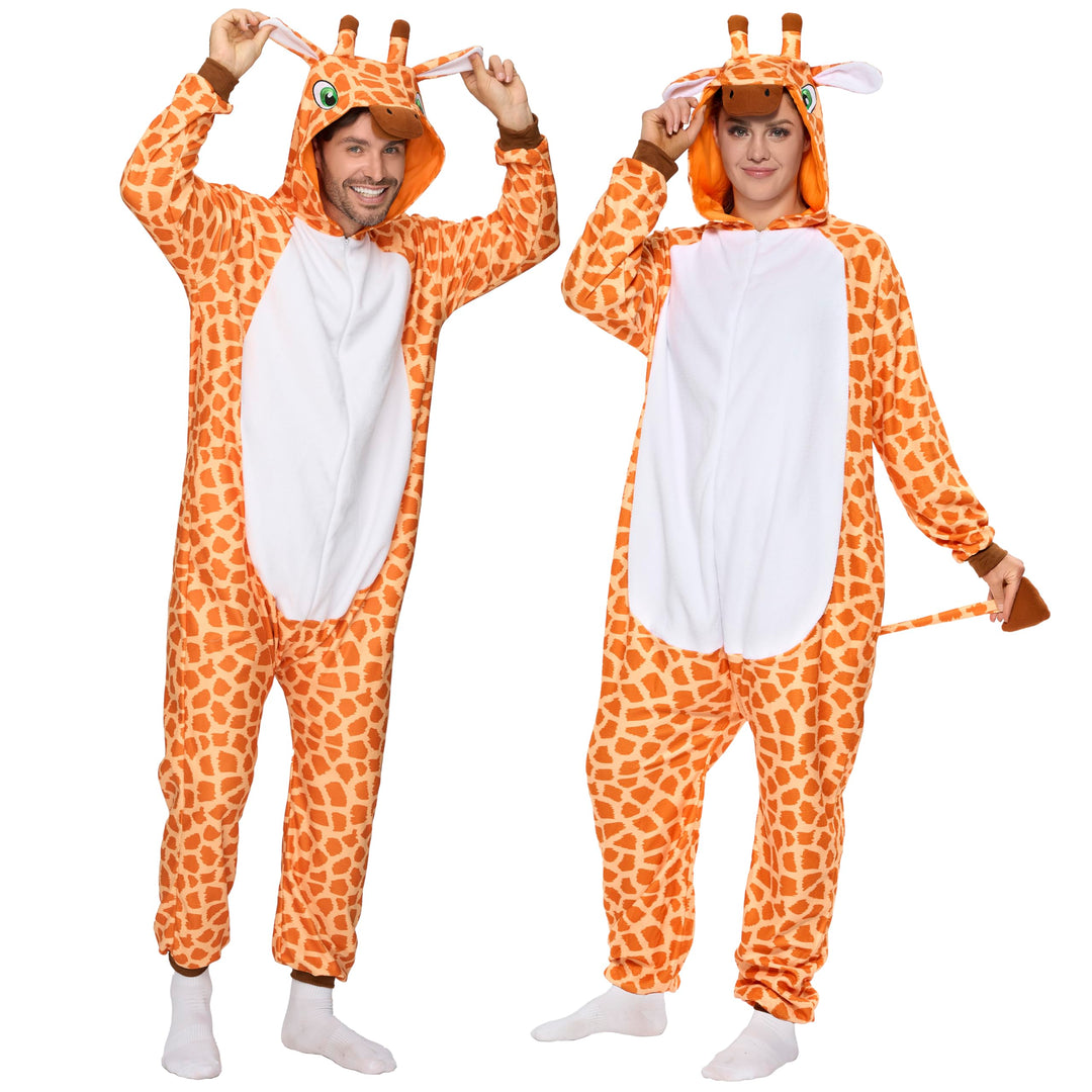 Spooktacular Creations Unisex Erwachsene Plüsch Pyjama Schlafanzug, Damen Herren Jumpsuit Jumpsuit G