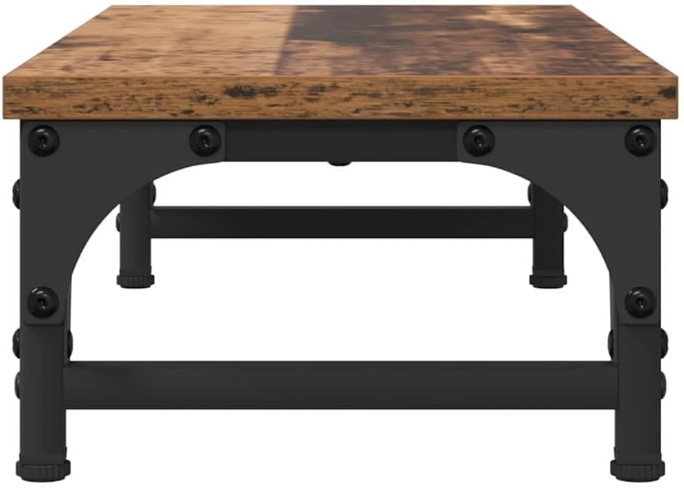 vidaXL Monitor Halterung Altholz 55 x 23 x 14 cm Holzwerkstoff, Heim-Büro, minimalistischer Monitors