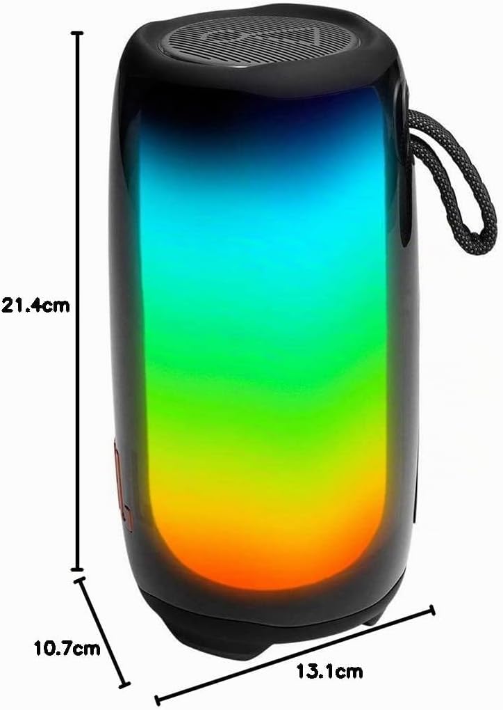 JBL Pulse 5 – Tragbarer Bluetooth-Lautsprecher in Schwarz mit Lichtshow und bis zu 12 Stunden Spielz