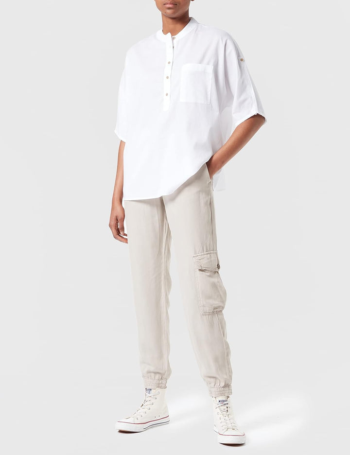 Camel Active Womenswear Damen Bluse 309821/7s65 S Broken White, S Broken White