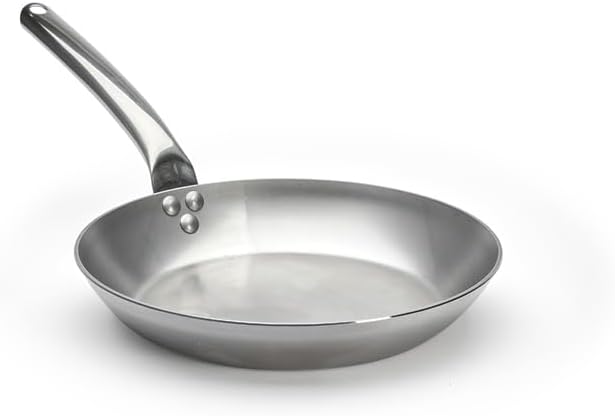 De Buyer - Bratpfanne CARBONE PLUS aus Eisenstahl - mit Rohrstielgriff aus Edelstahl - 28 cm Durchme