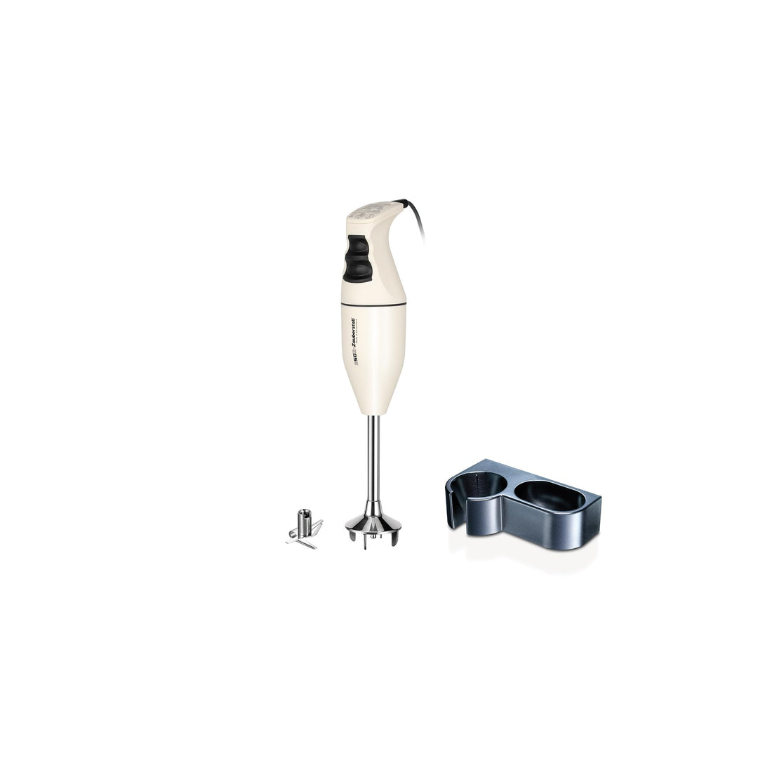 ESGE-Zauberstab M100 Exklusiv – Stabmixer Set mit AC-Motor, 2 Stufen 10.000 U/min, Multimesser & Wan