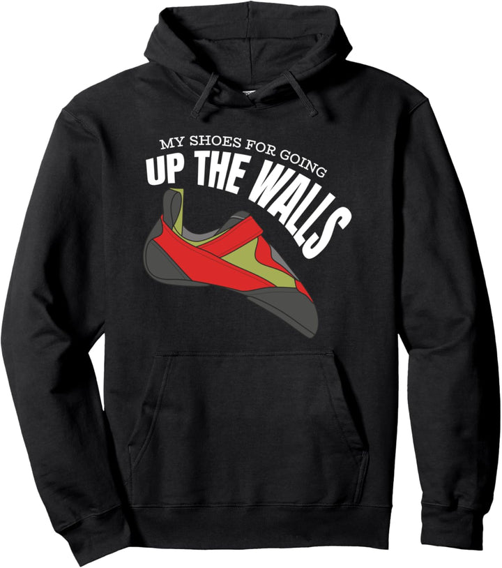 Up The Wall - Bouldern und Klettern Pullover Hoodie