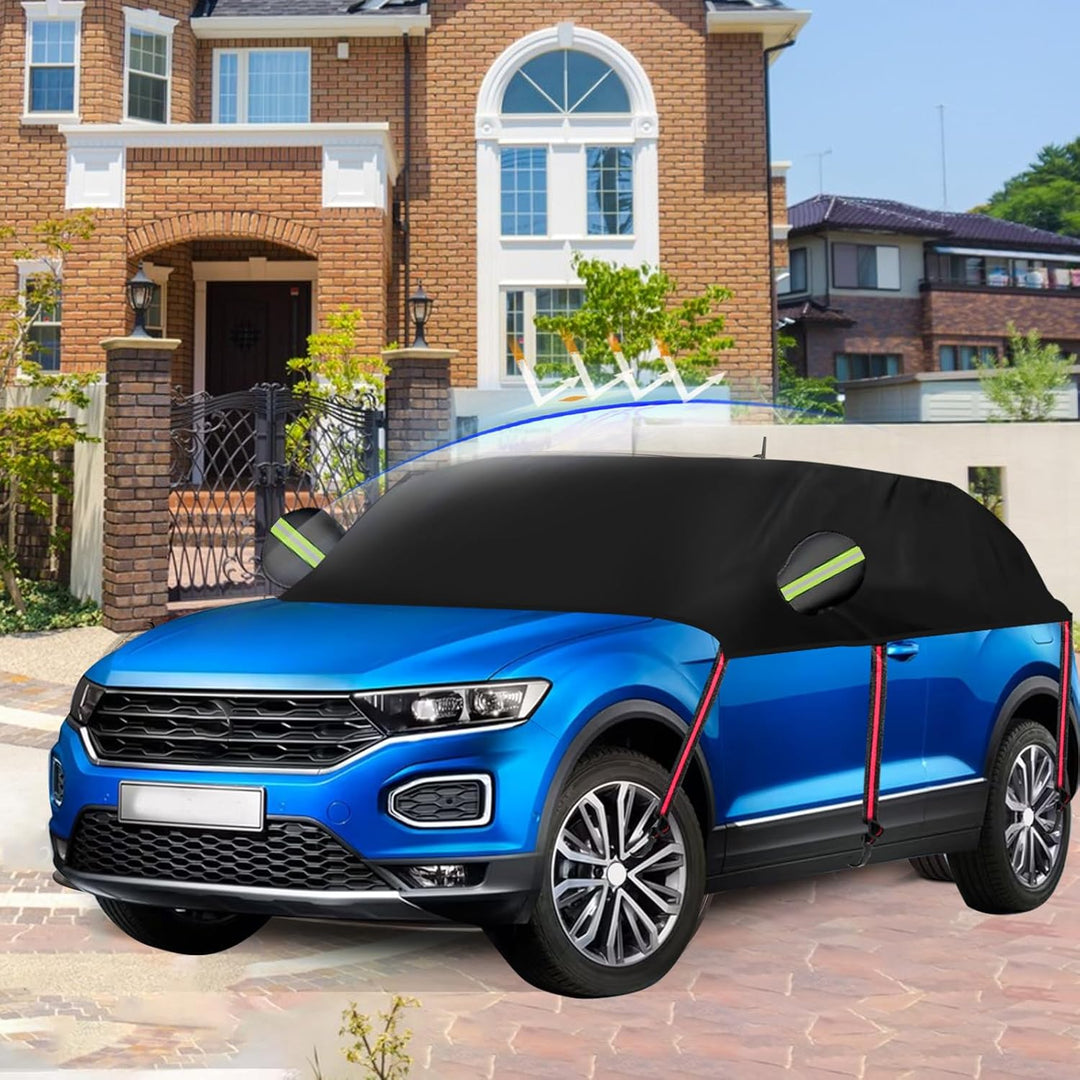 Halbgarage für VW T-ROC Cabriole 2019–2025, 420D Oxford, wasserdichte Autoabdeckung, Allwetterschutz